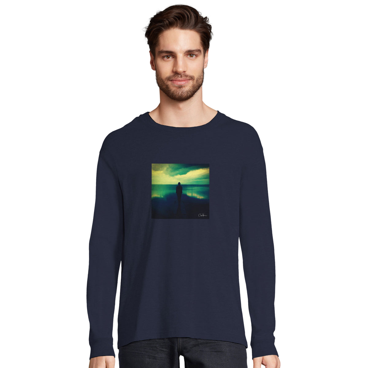 Calm - "Emerald Storms" Long sleeve French Navy 3