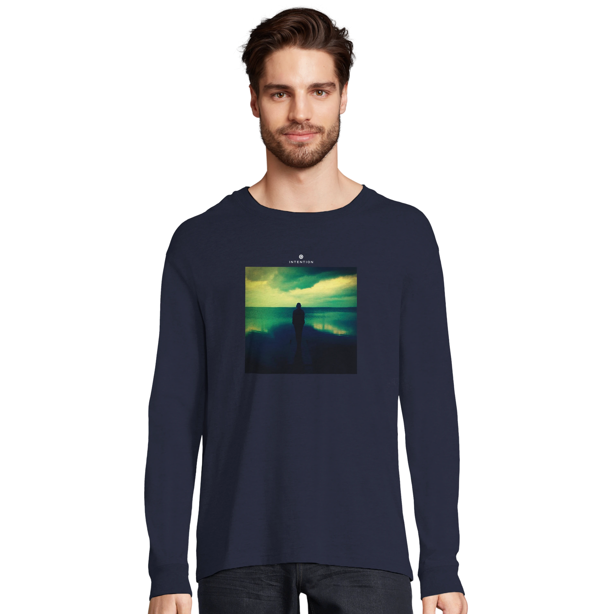 Calm - "Emerald Storms" Long sleeve French Navy 3