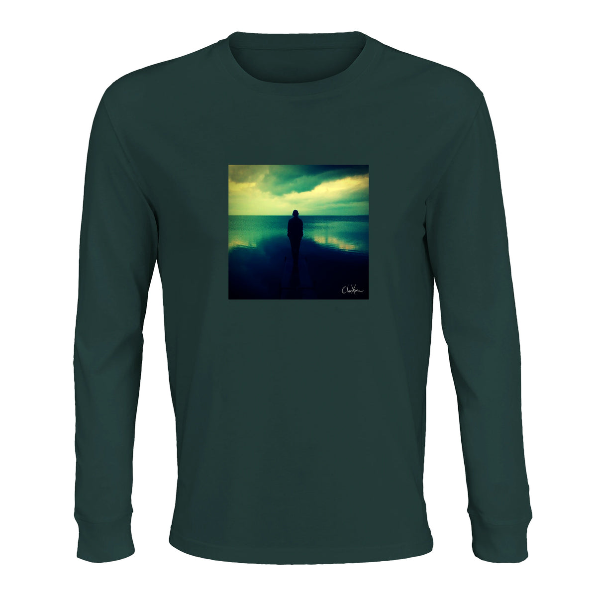 Calm - "Emerald Storms" Long sleeve green empire 1