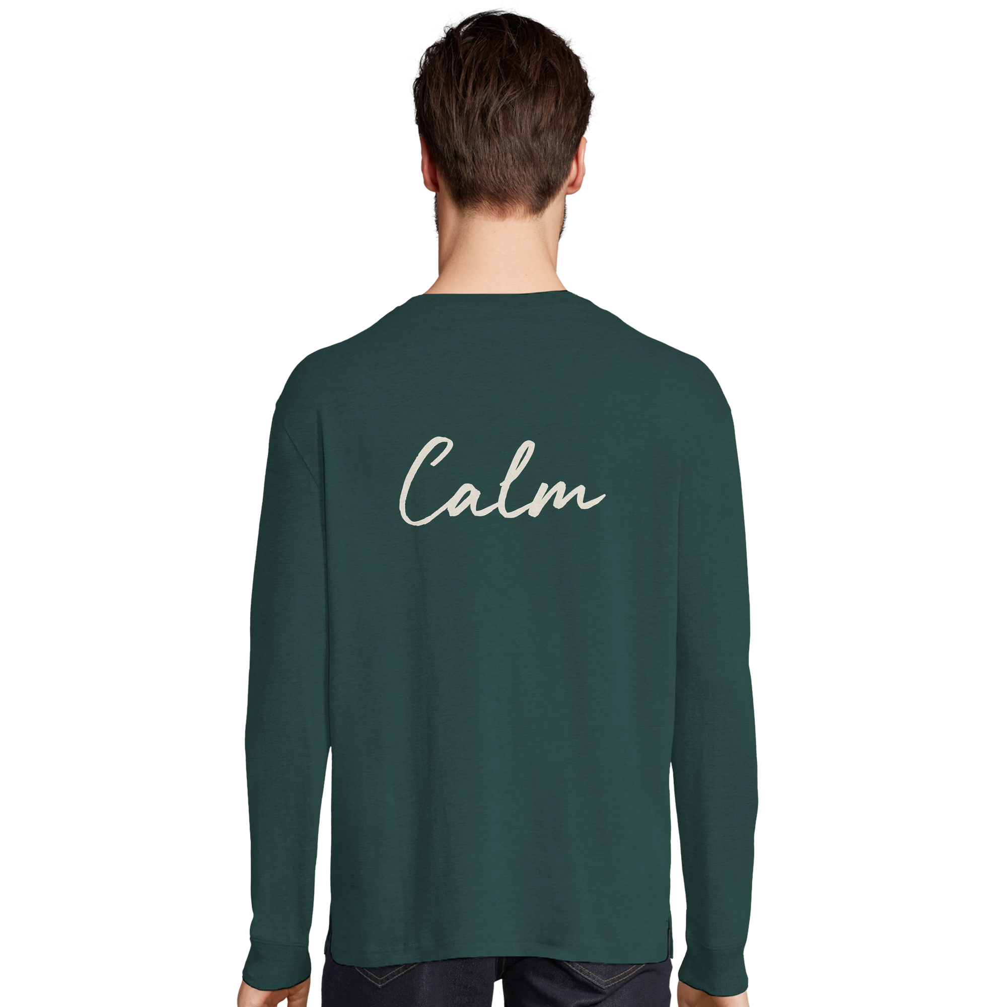 Calm - "Emerald Storms" Long sleeve green empire 4