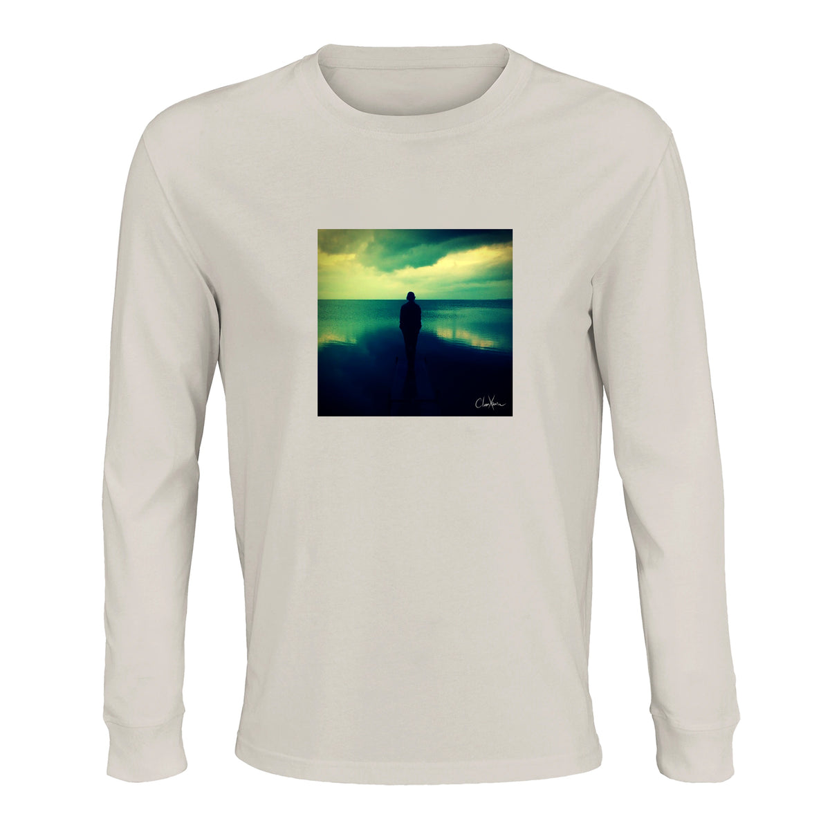 Calm - "Emerald Storms" Long sleeve Off White 1
