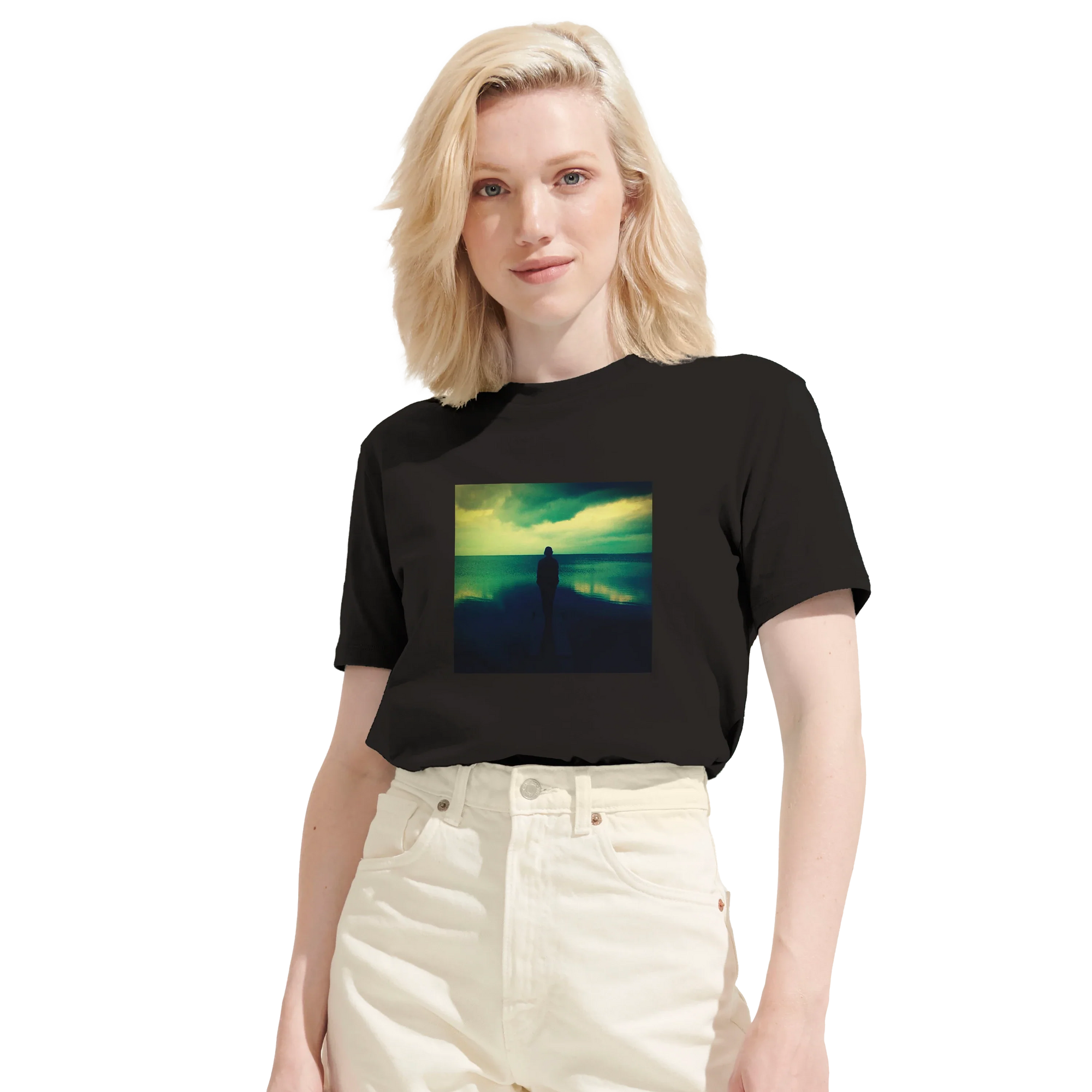 Calm - "Emerald Storms" T-shirt Deep Black 6