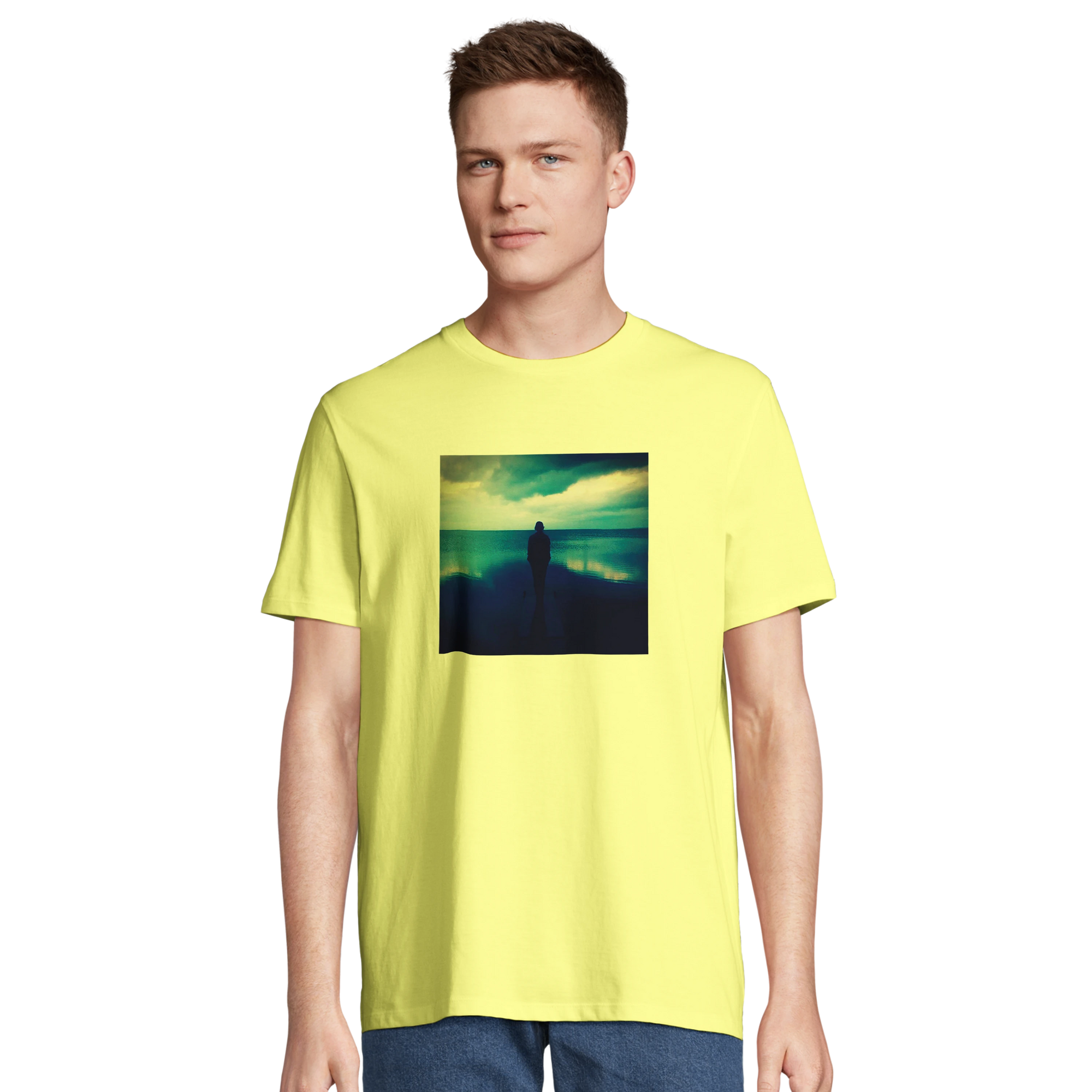 Calm - "Emerald Storms" T-shirt Light Yellow 4