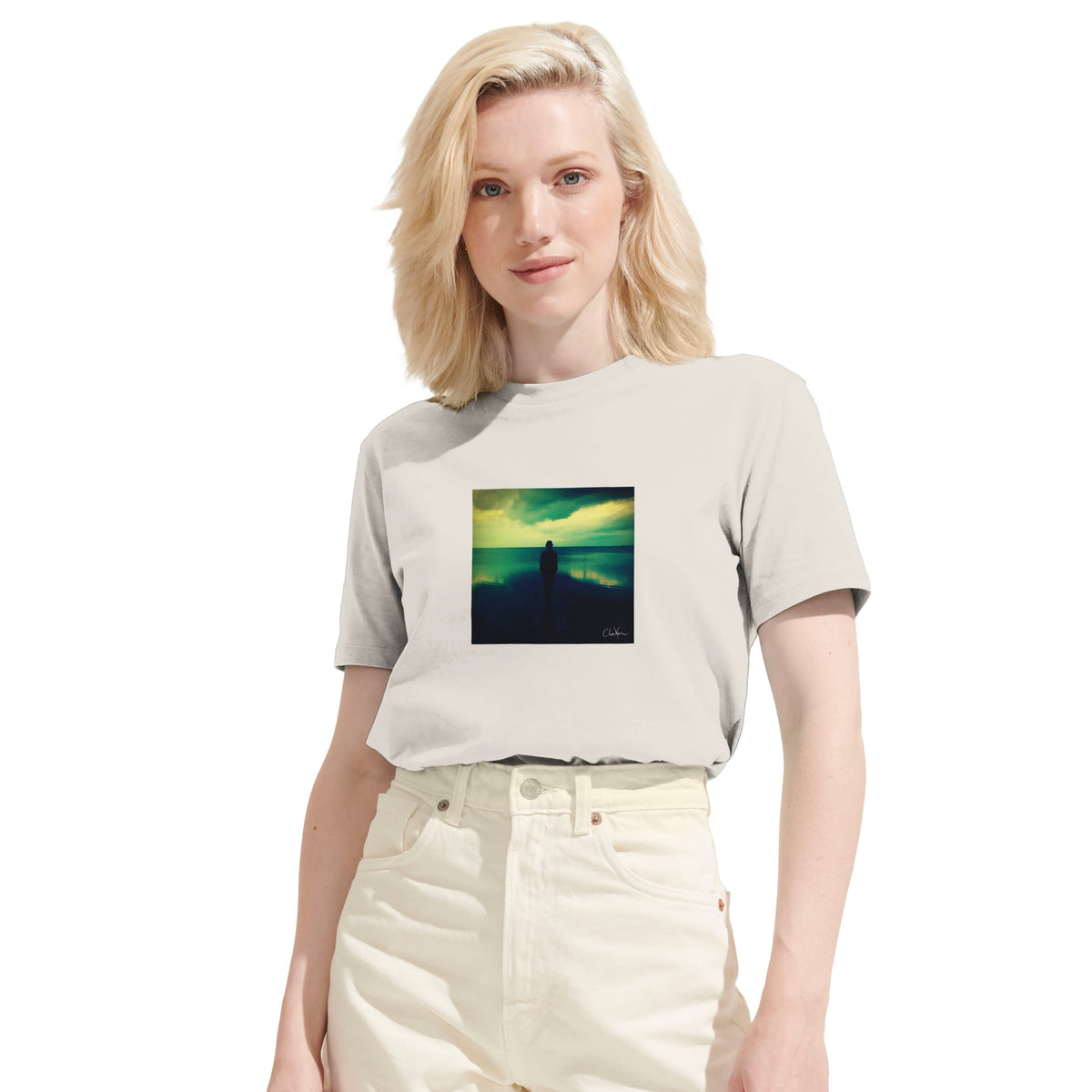 Calm - "Emerald Storms" T-shirt Off White 6