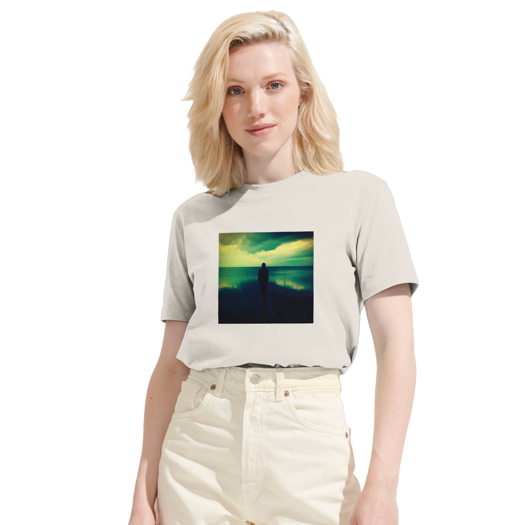 Calm - "Emerald Storms" T-shirt Off White 6