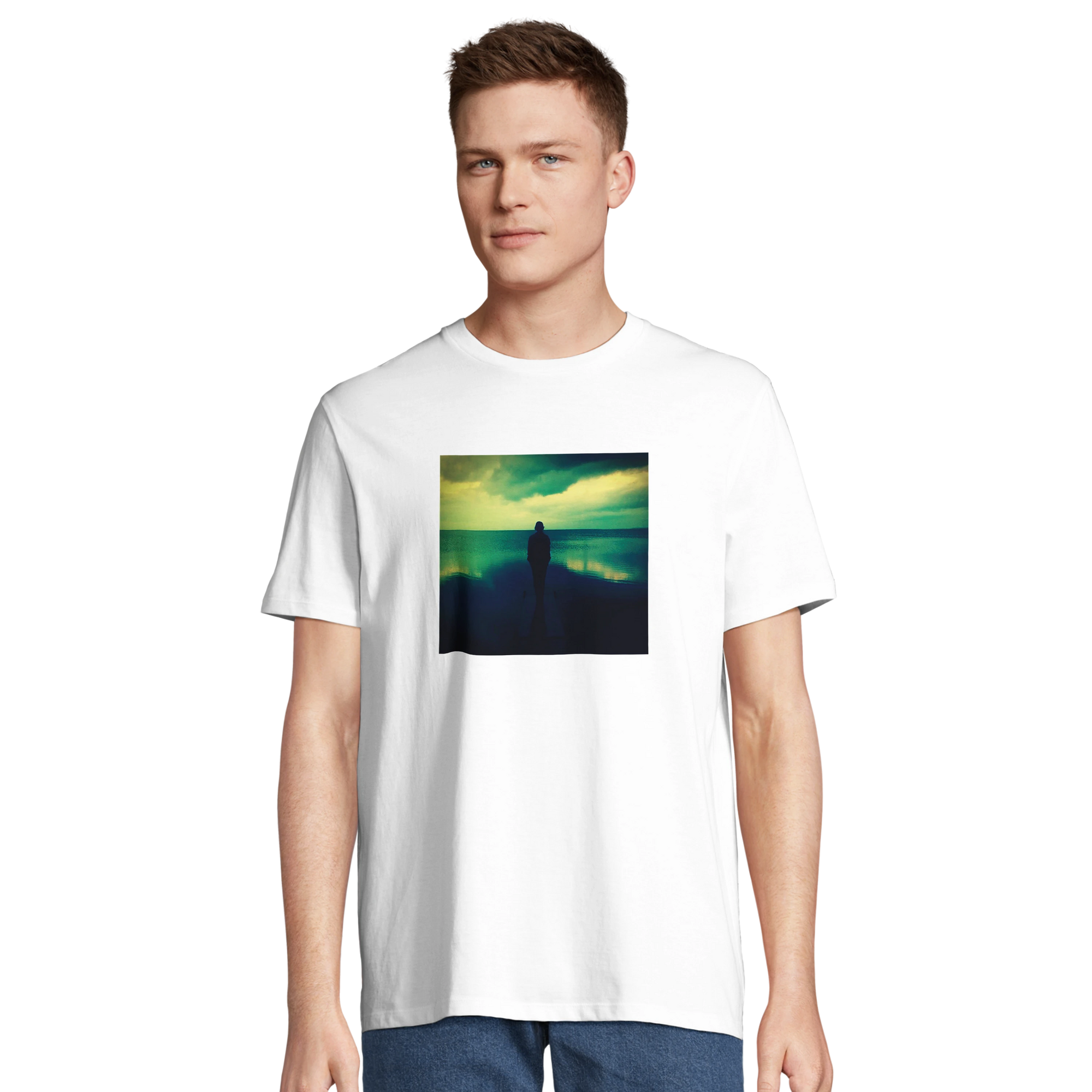 Calm - "Emerald Storms" T-shirt White 4