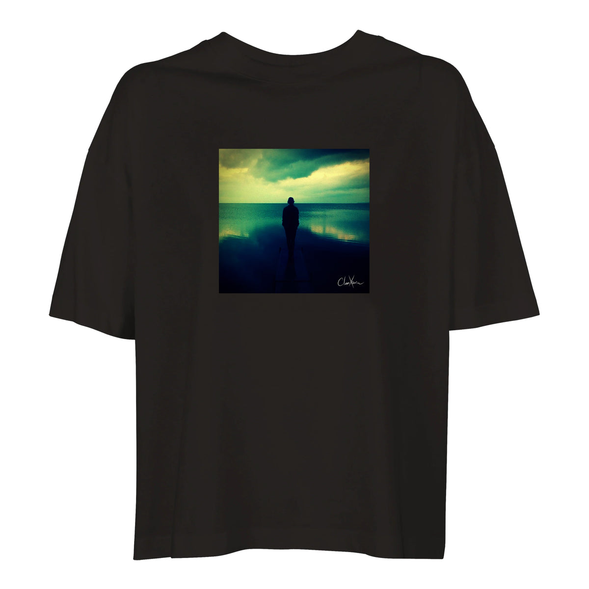 Calm - "Emerald Storms" T-shirt Deep Black 1