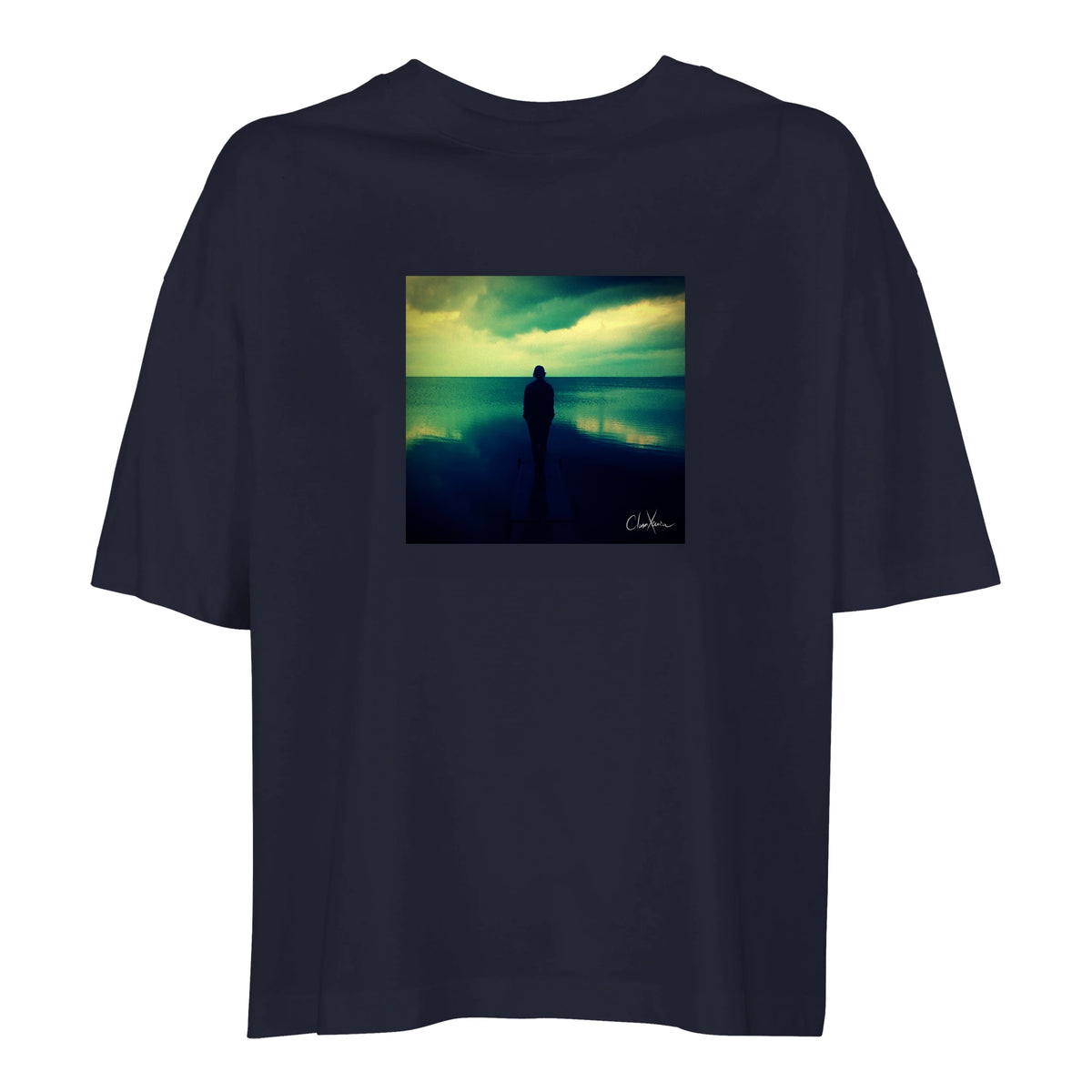 Calm - "Emerald Storms" T-shirt French Navy 1