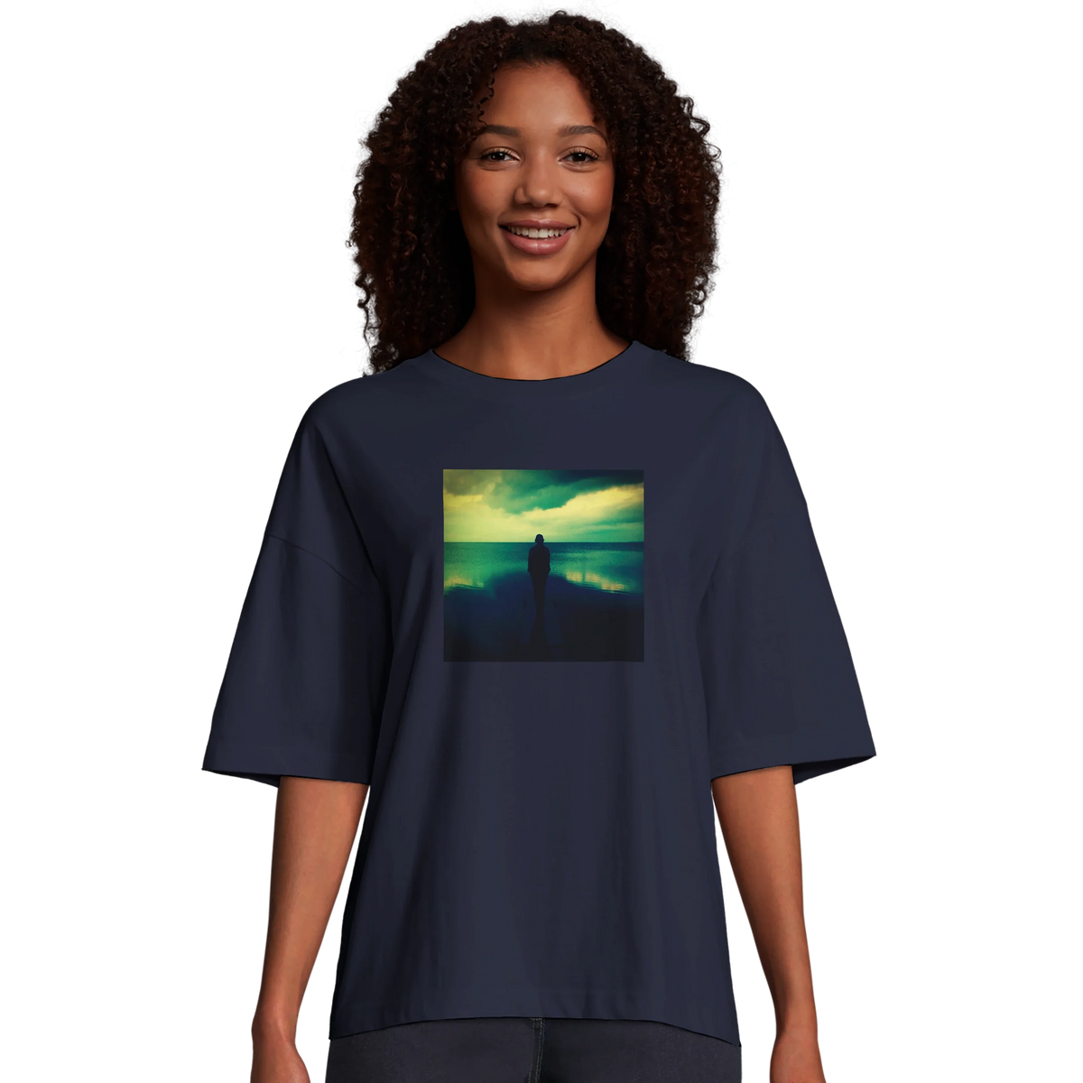 Calm - "Emerald Storms" T-shirt French Navy 4