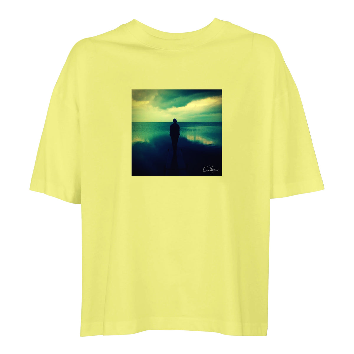 Calm - "Emerald Storms" T-shirt Light Yellow 1