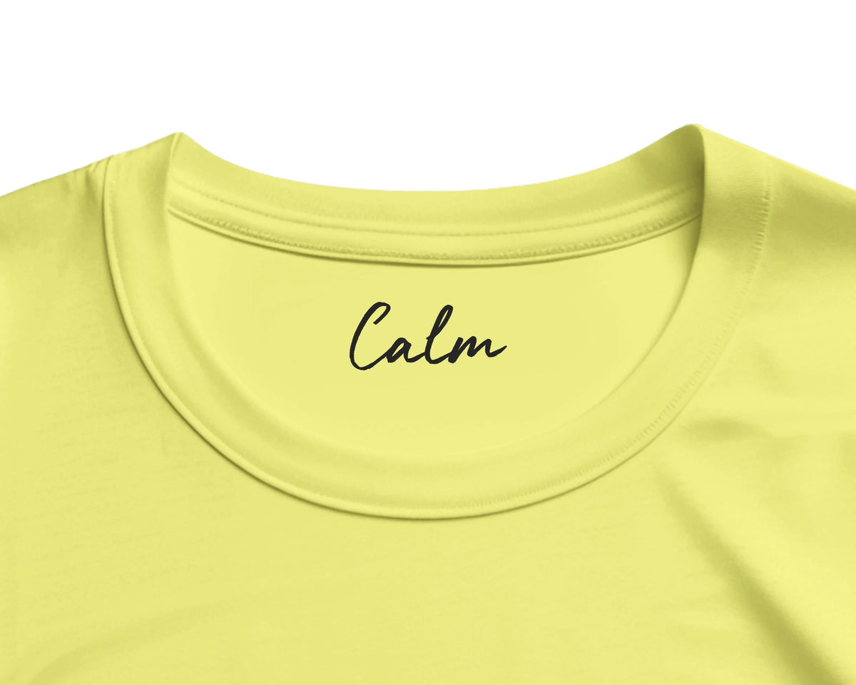 Calm - "Emerald Storms" T-shirt Light Yellow 2