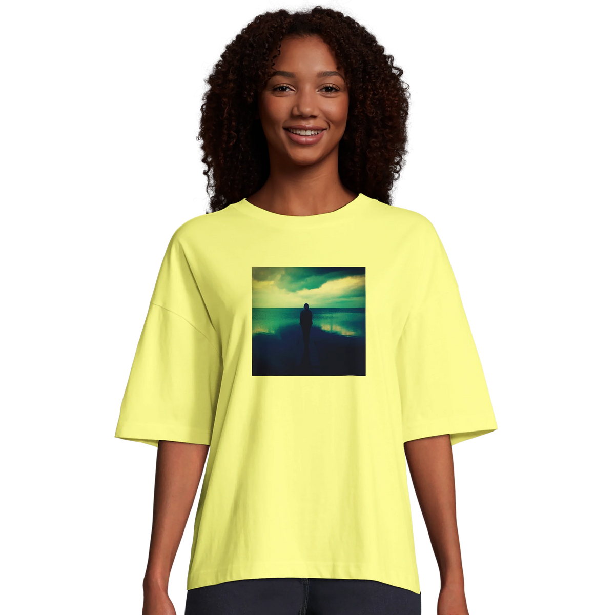 Calm - "Emerald Storms" T-shirt Light Yellow 4