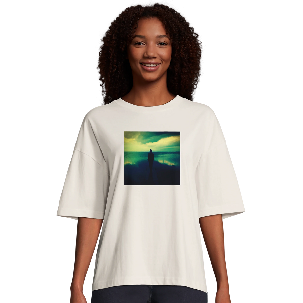 Calm - "Emerald Storms" T-shirt Off White 4