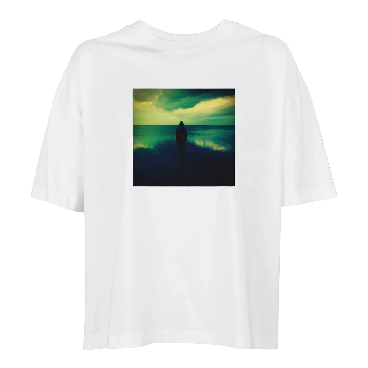 Calm - "Emerald Storms" T-shirt White 1