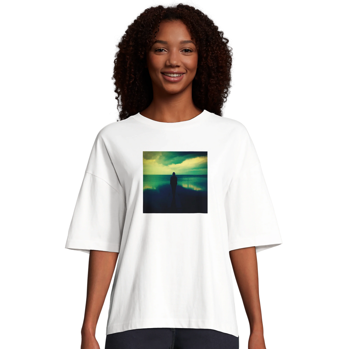 Calm - "Emerald Storms" T-shirt White 4
