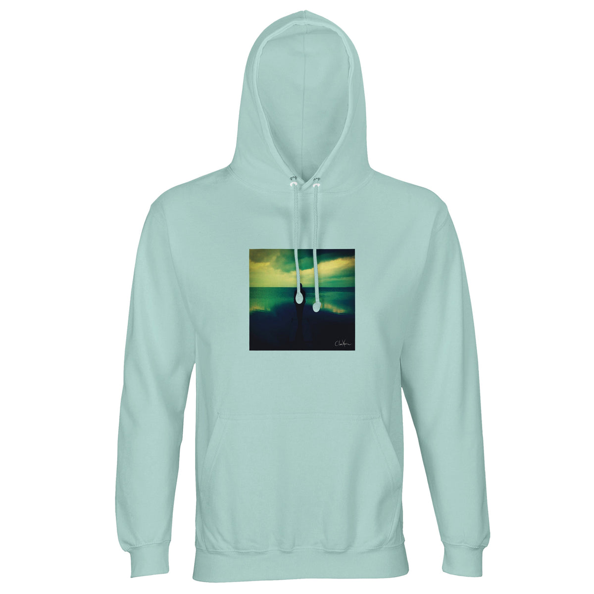 Calm - "Emerald Storms" Hoodie arctic blue 1