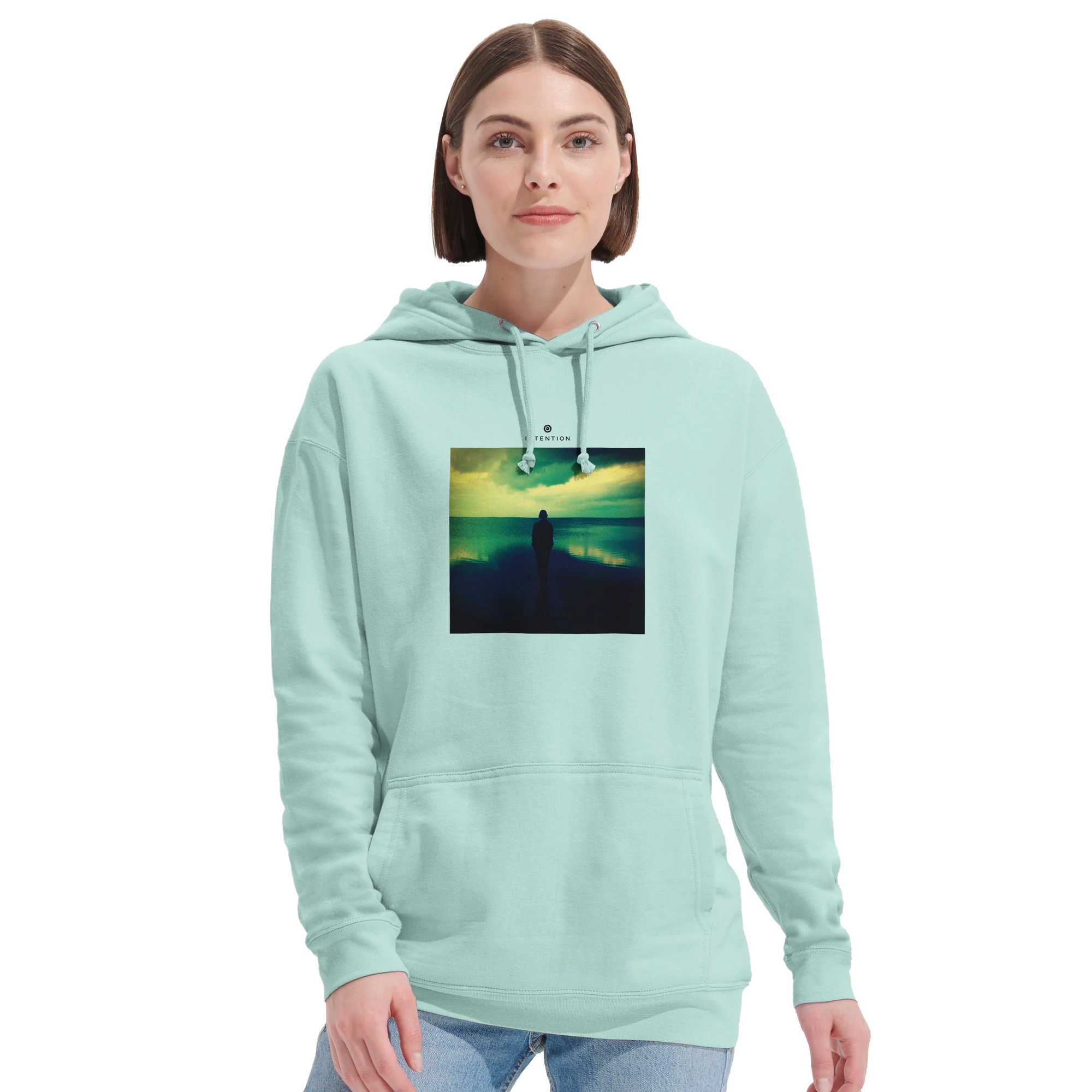 Calm - "Emerald Storms" Hoodie arctic blue 5