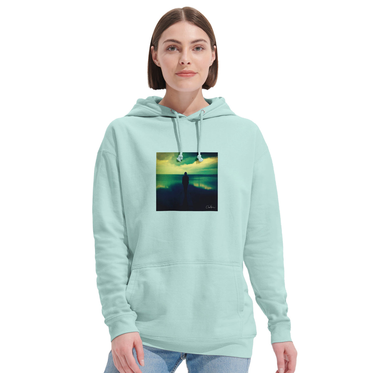 Calm - "Emerald Storms" Hoodie arctic blue 6
