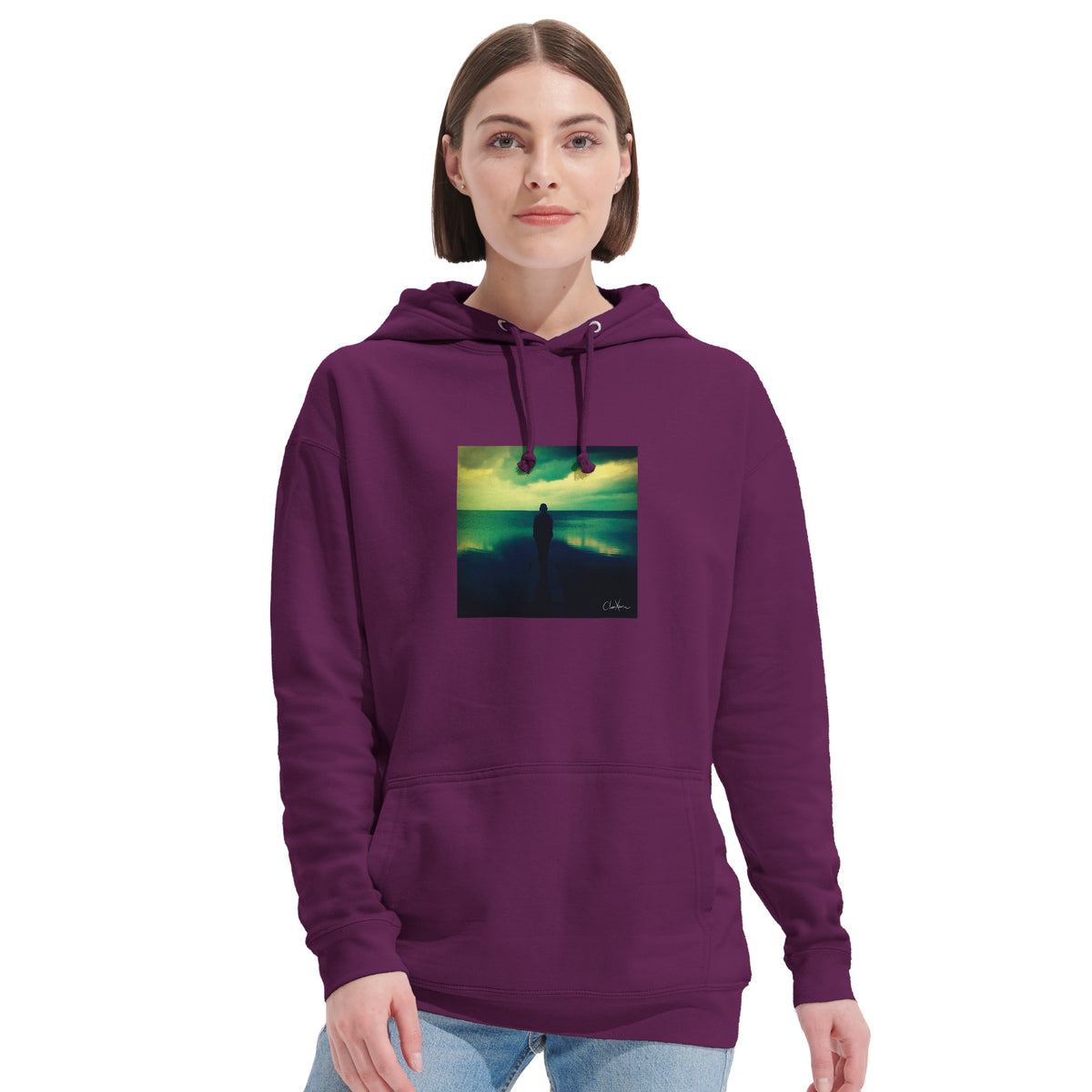 Calm - "Emerald Storms" Hoodie astral purple 6