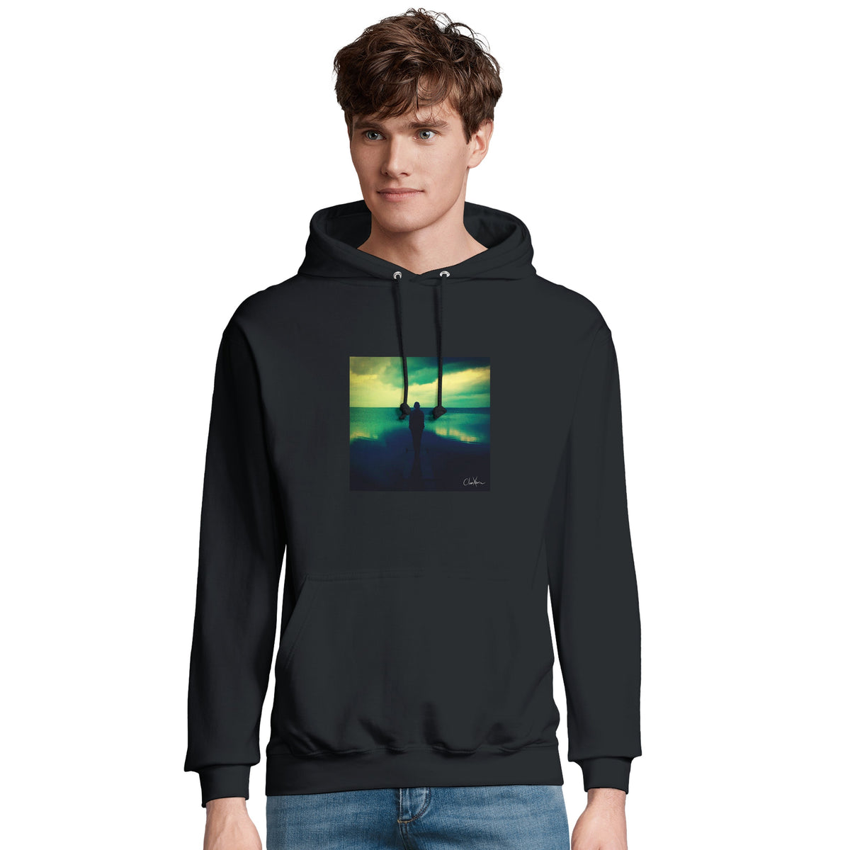 Calm - "Emerald Storms" Hoodie Black 4