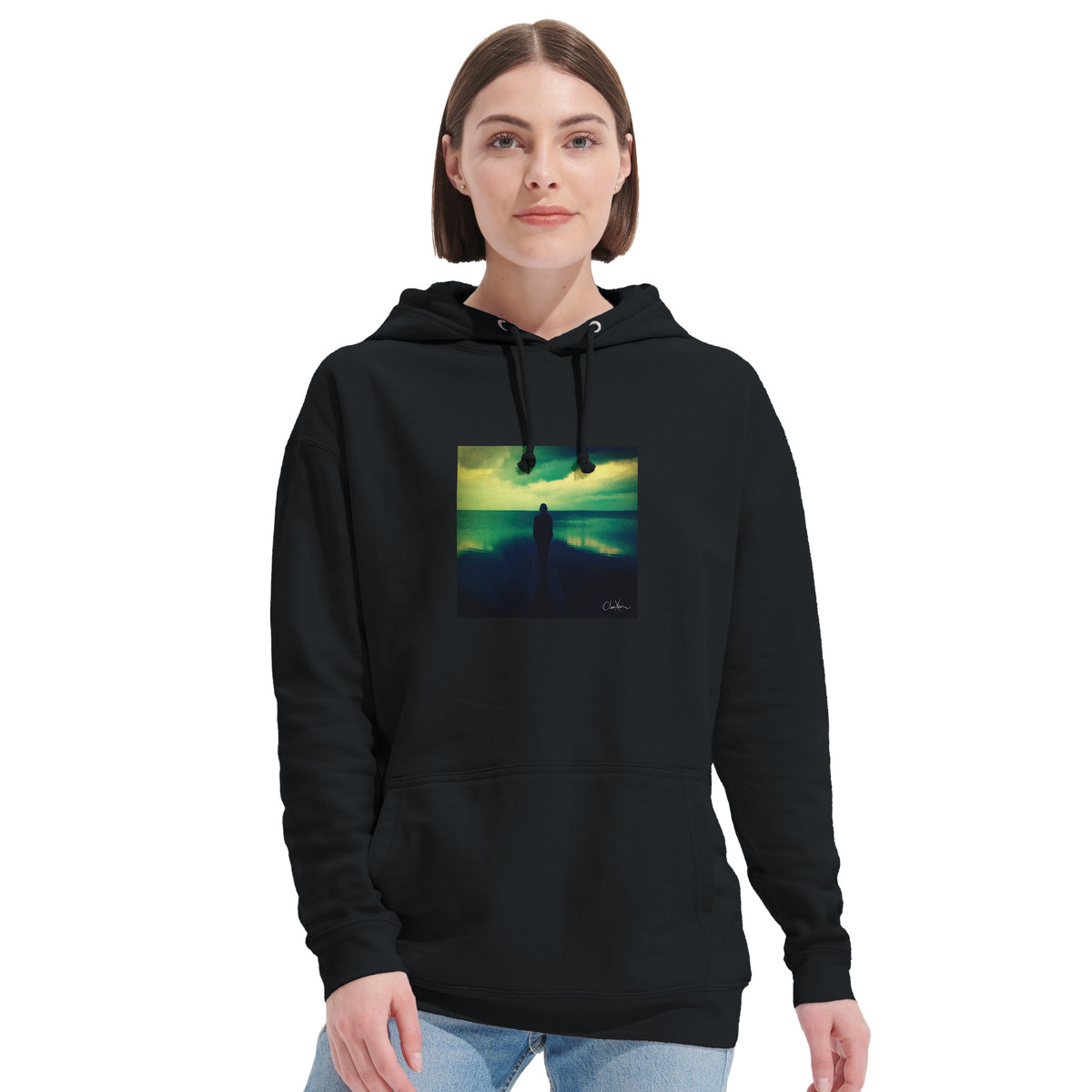 Calm - "Emerald Storms" Hoodie Black 6