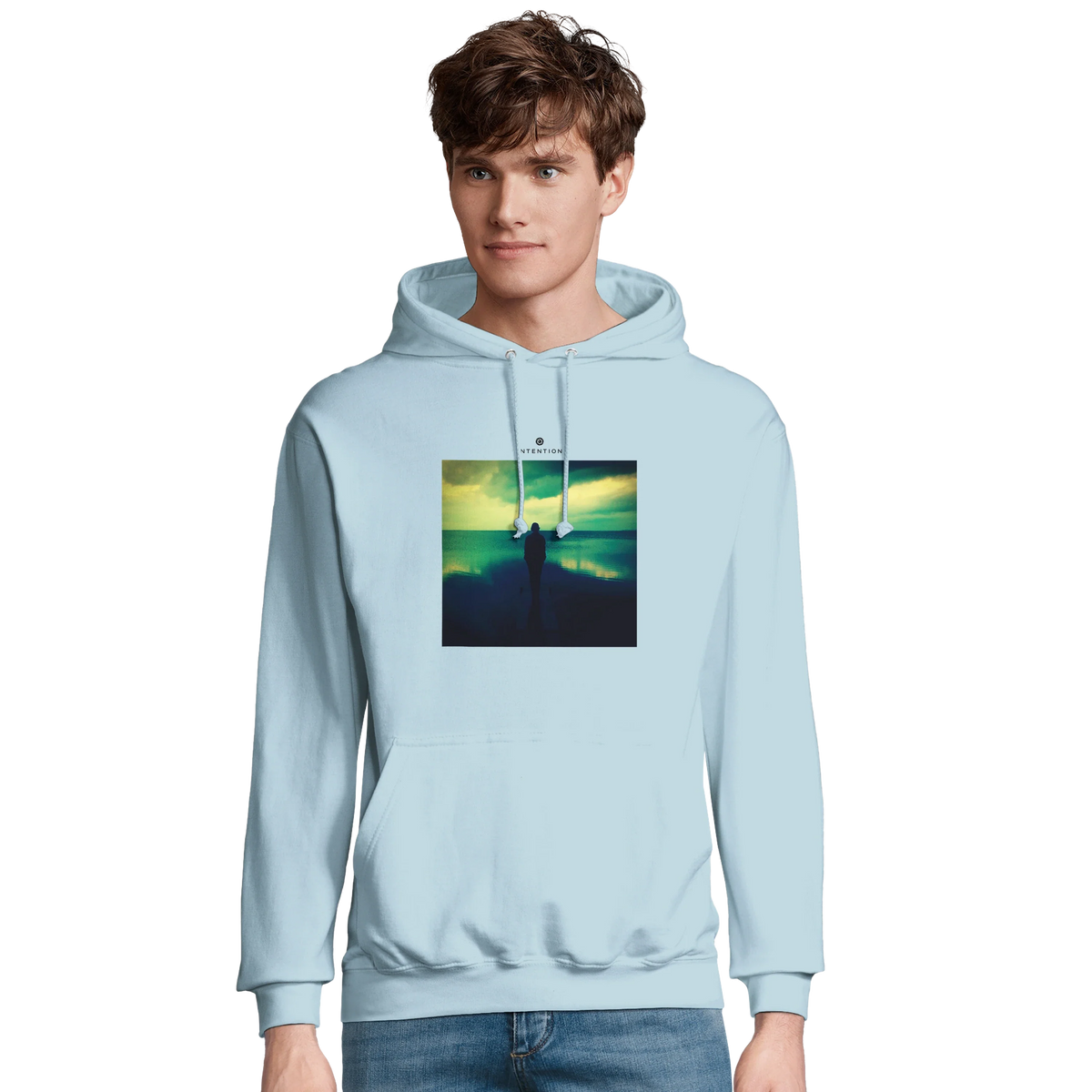 Calm - "Emerald Storms" Hoodie creamy blue 3