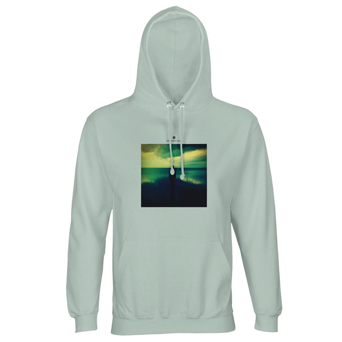 Calm - "Emerald Storms" Hoodie creamy green 1
