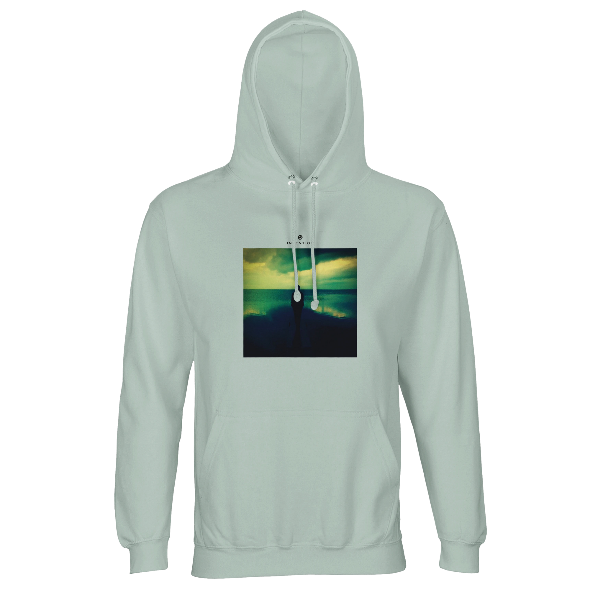 Calm - "Emerald Storms" Hoodie creamy green 1