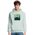 Calm - "Emerald Storms" Hoodie creamy green 4