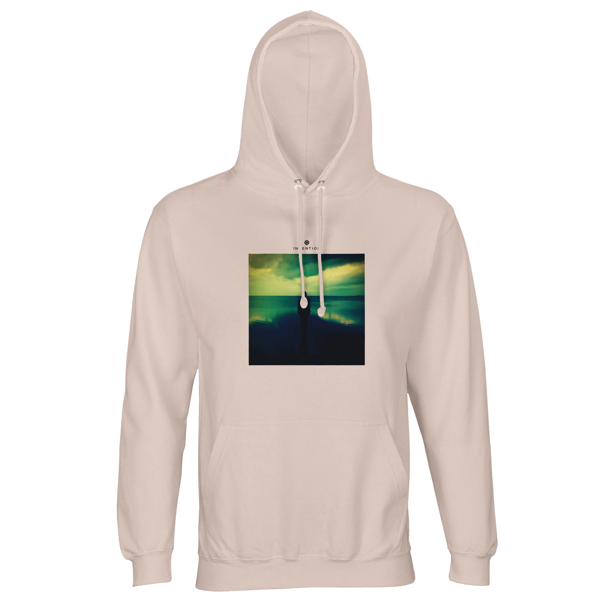 Calm - "Emerald Storms" Hoodie creamy pink 1