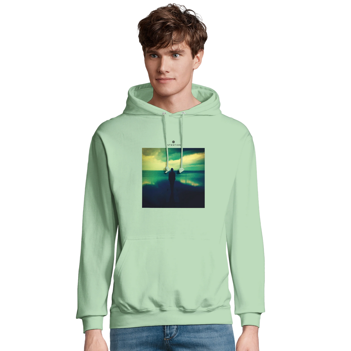 Calm - "Emerald Storms" Hoodie frozen green 3