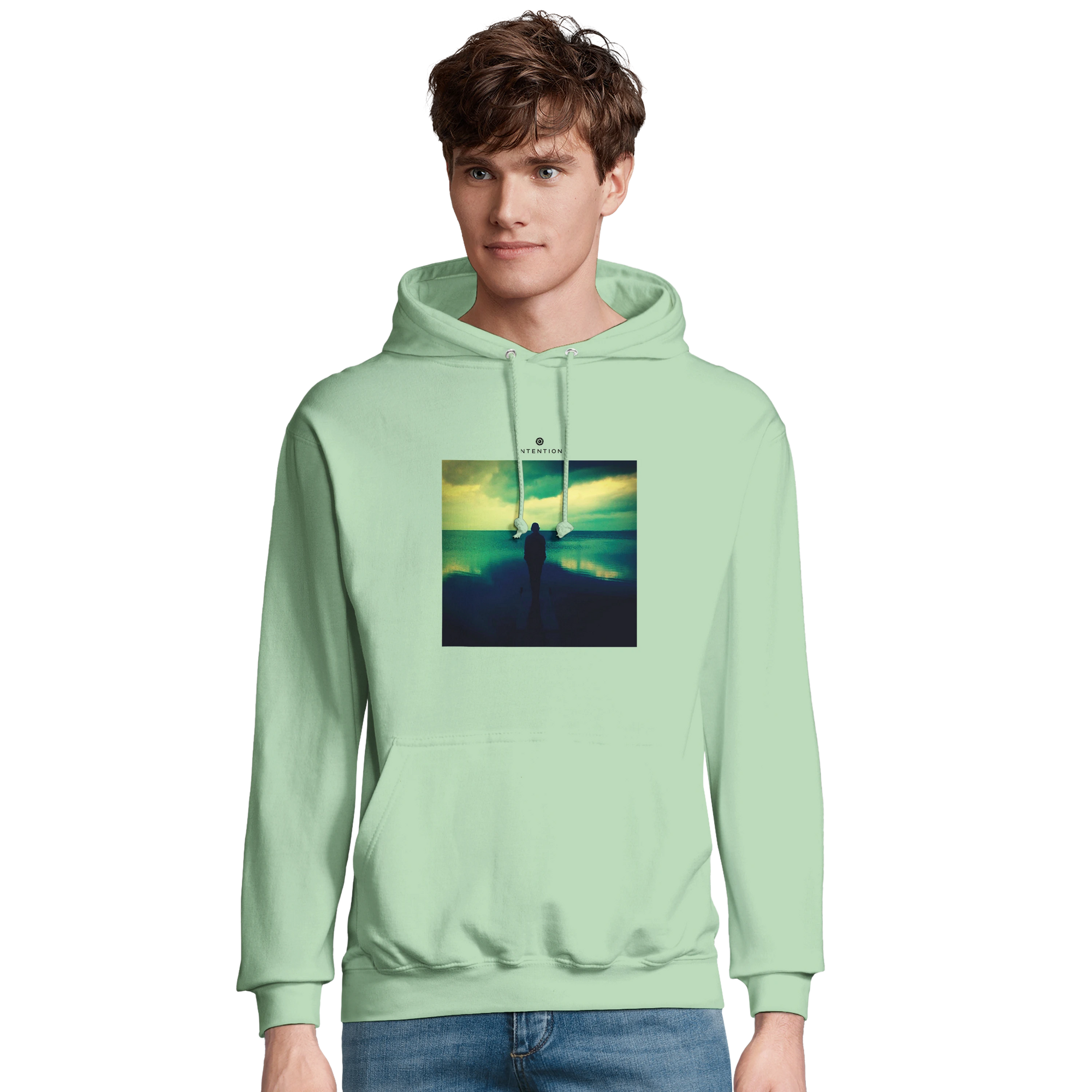 Calm - "Emerald Storms" Hoodie frozen green 3