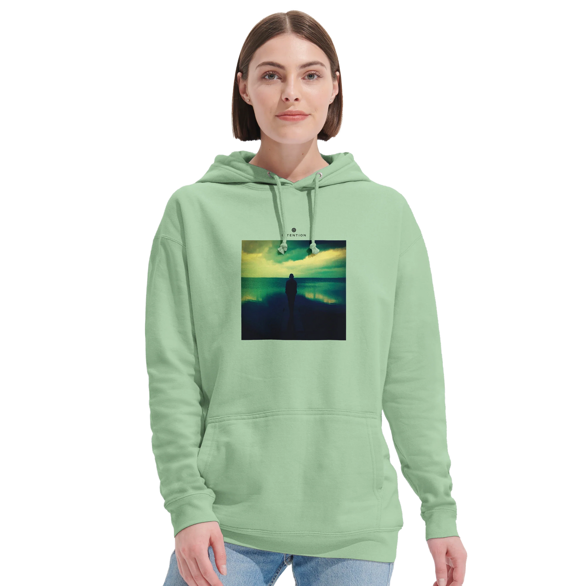 Calm - "Emerald Storms" Hoodie frozen green 5