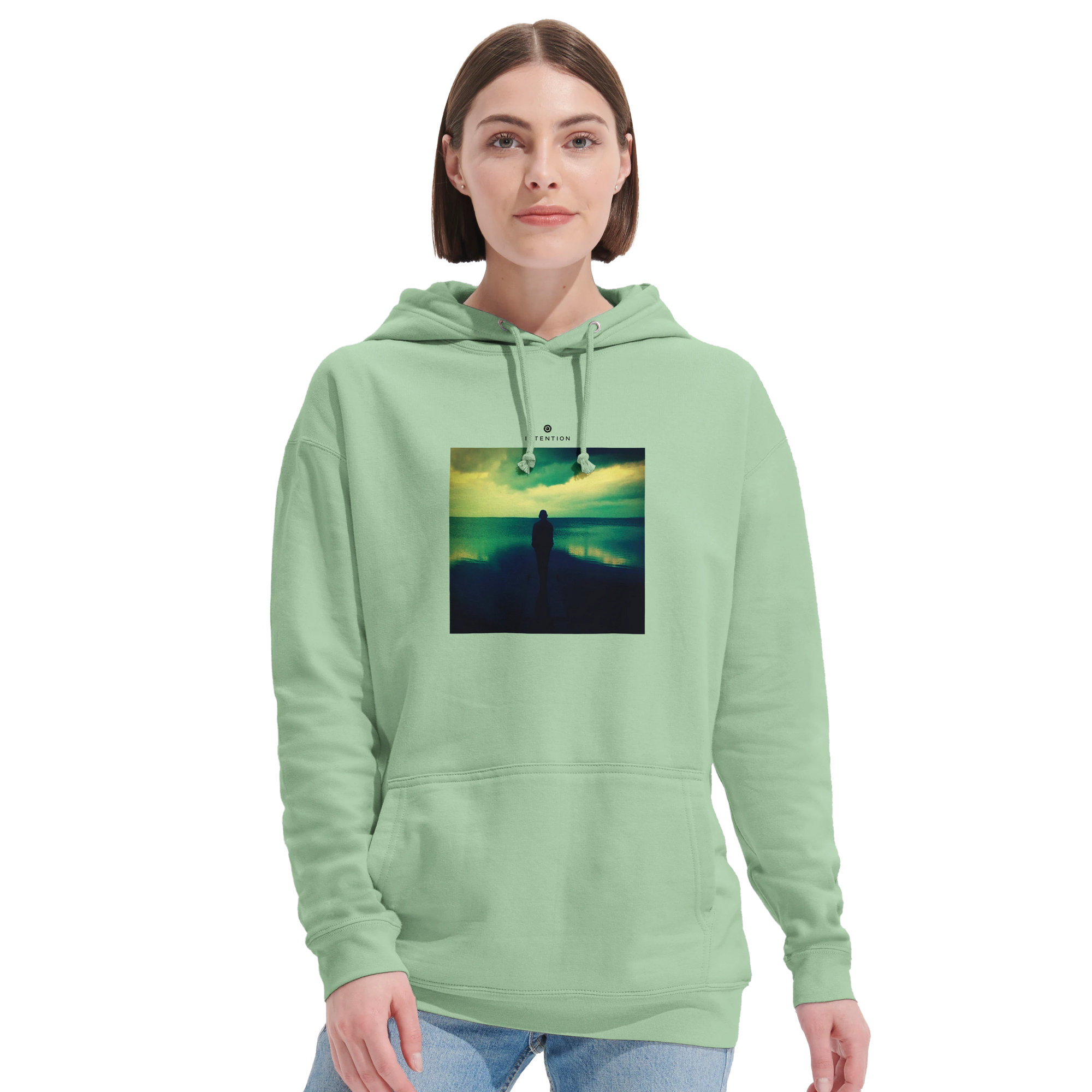 Calm - "Emerald Storms" Hoodie frozen green 5
