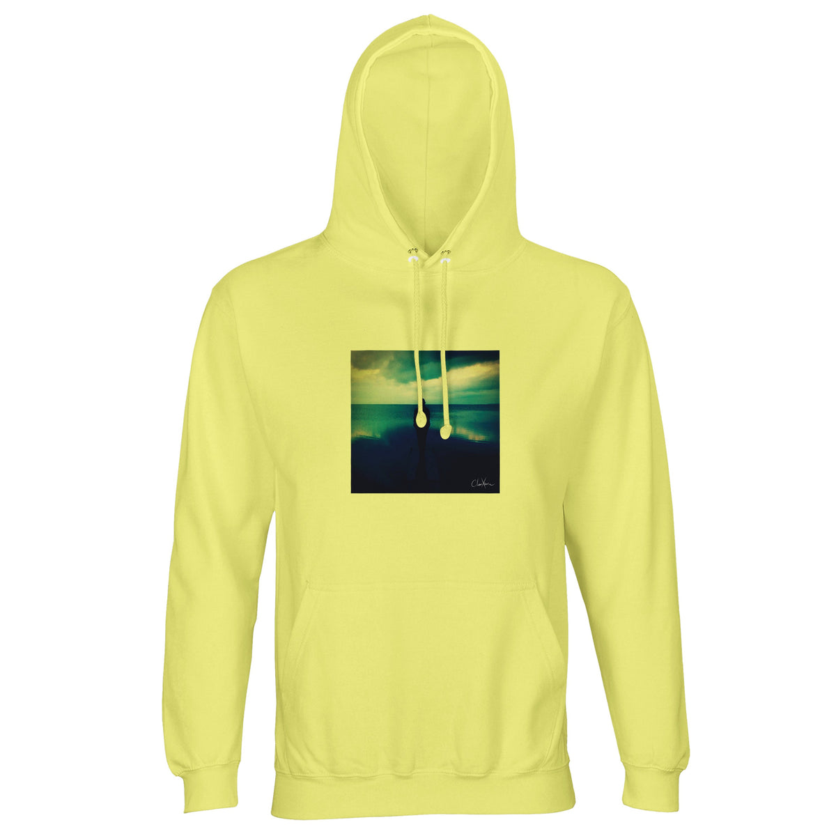 Calm - "Emerald Storms" Hoodie Light Yellow 1