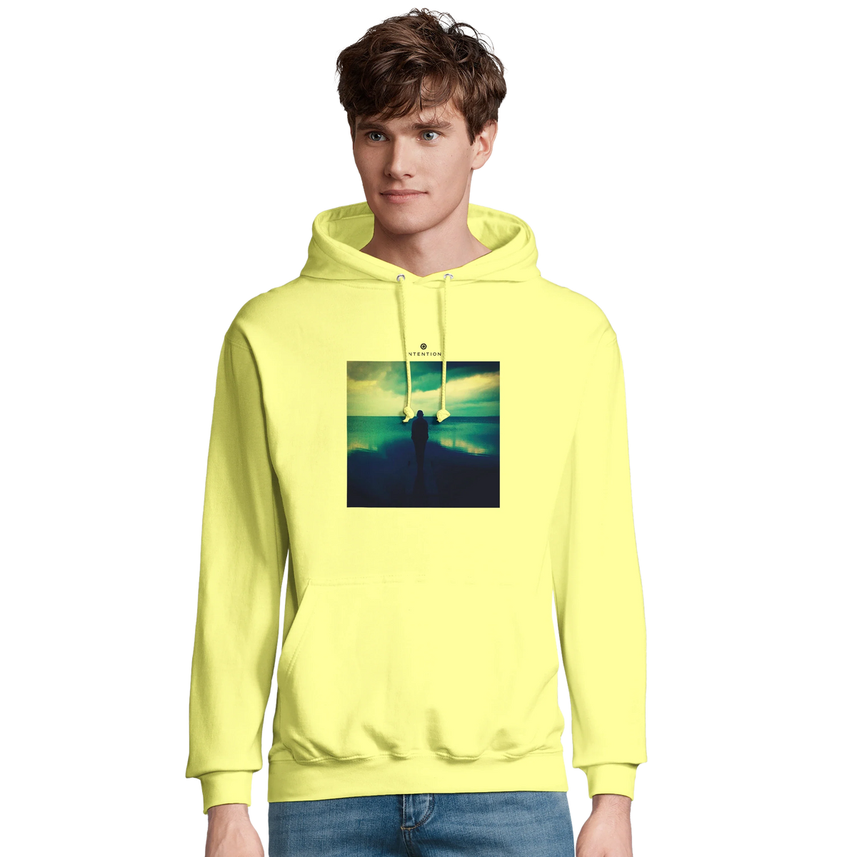Calm - "Emerald Storms" Hoodie Light Yellow 3