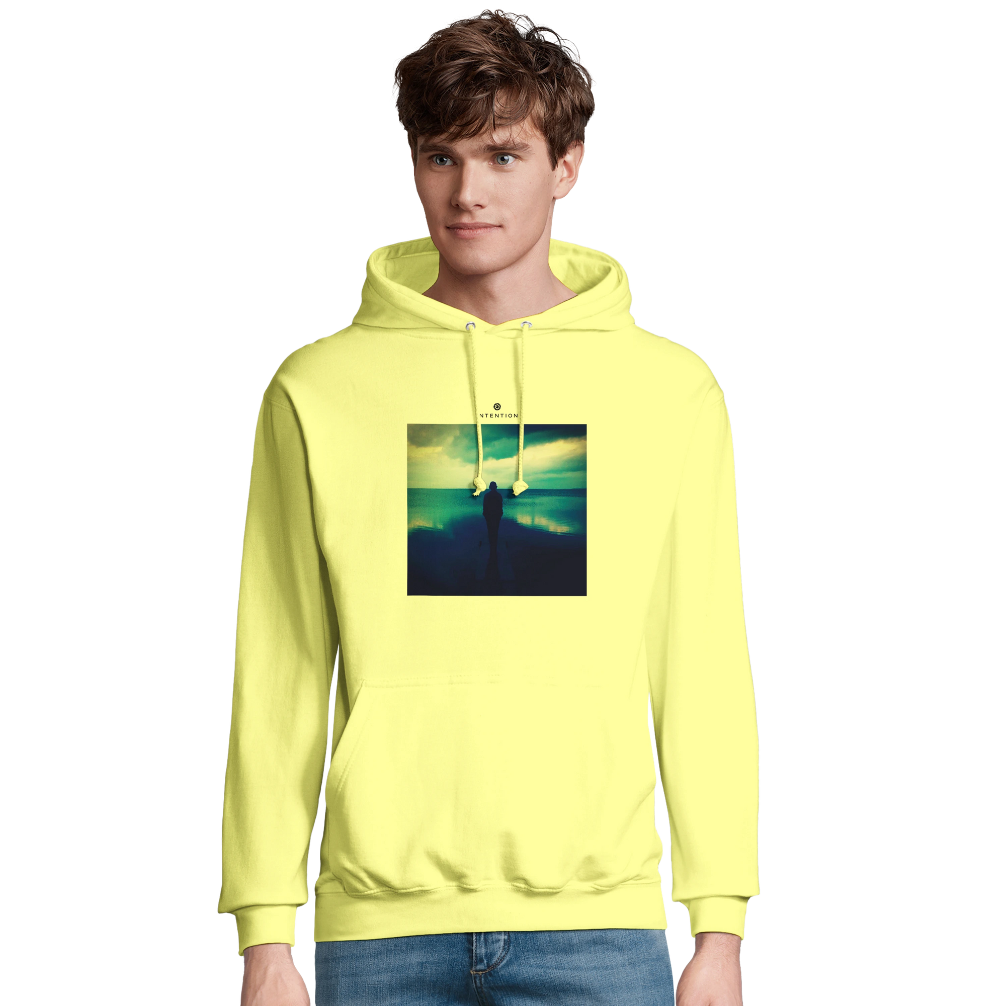 Calm - "Emerald Storms" Hoodie Light Yellow 3