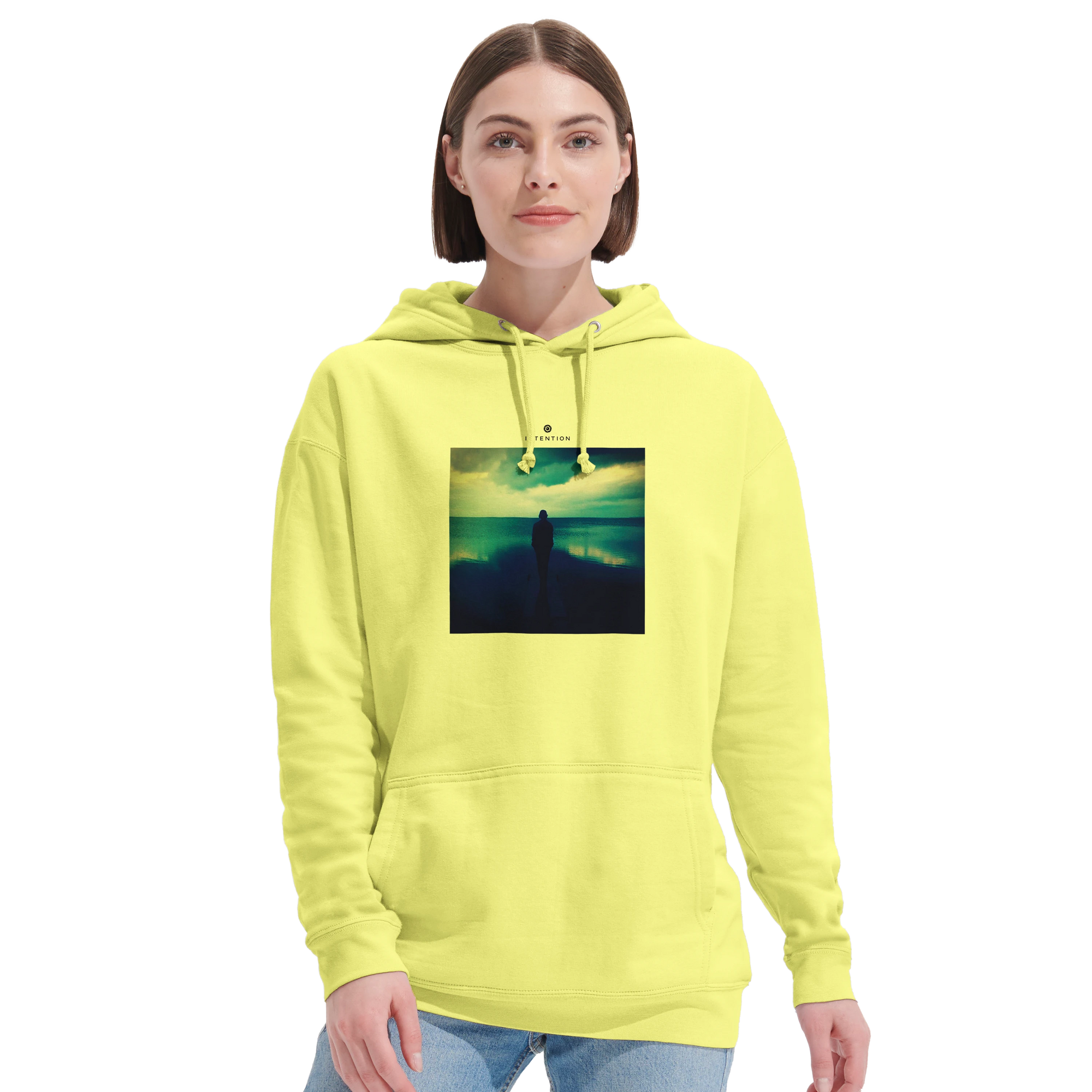 Calm - "Emerald Storms" Hoodie Light Yellow 5