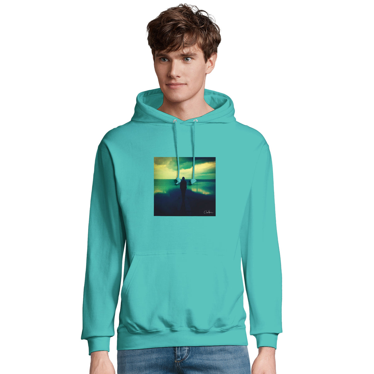 Calm - "Emerald Storms" Hoodie pool blue 4