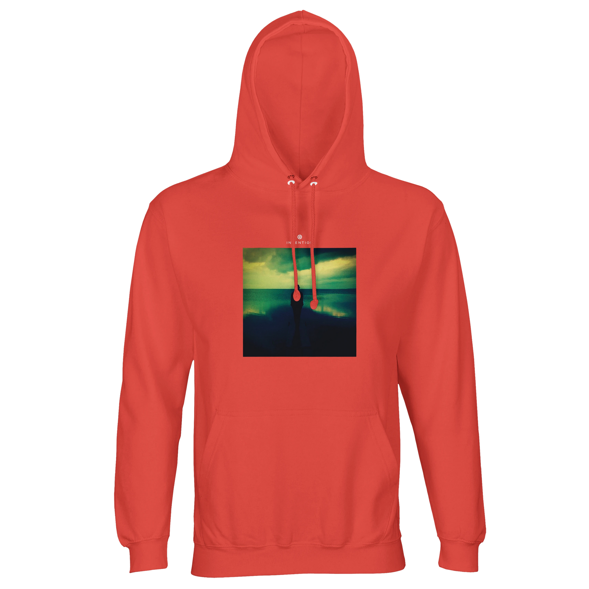 Calm - "Emerald Storms" Hoodie pop orange 1