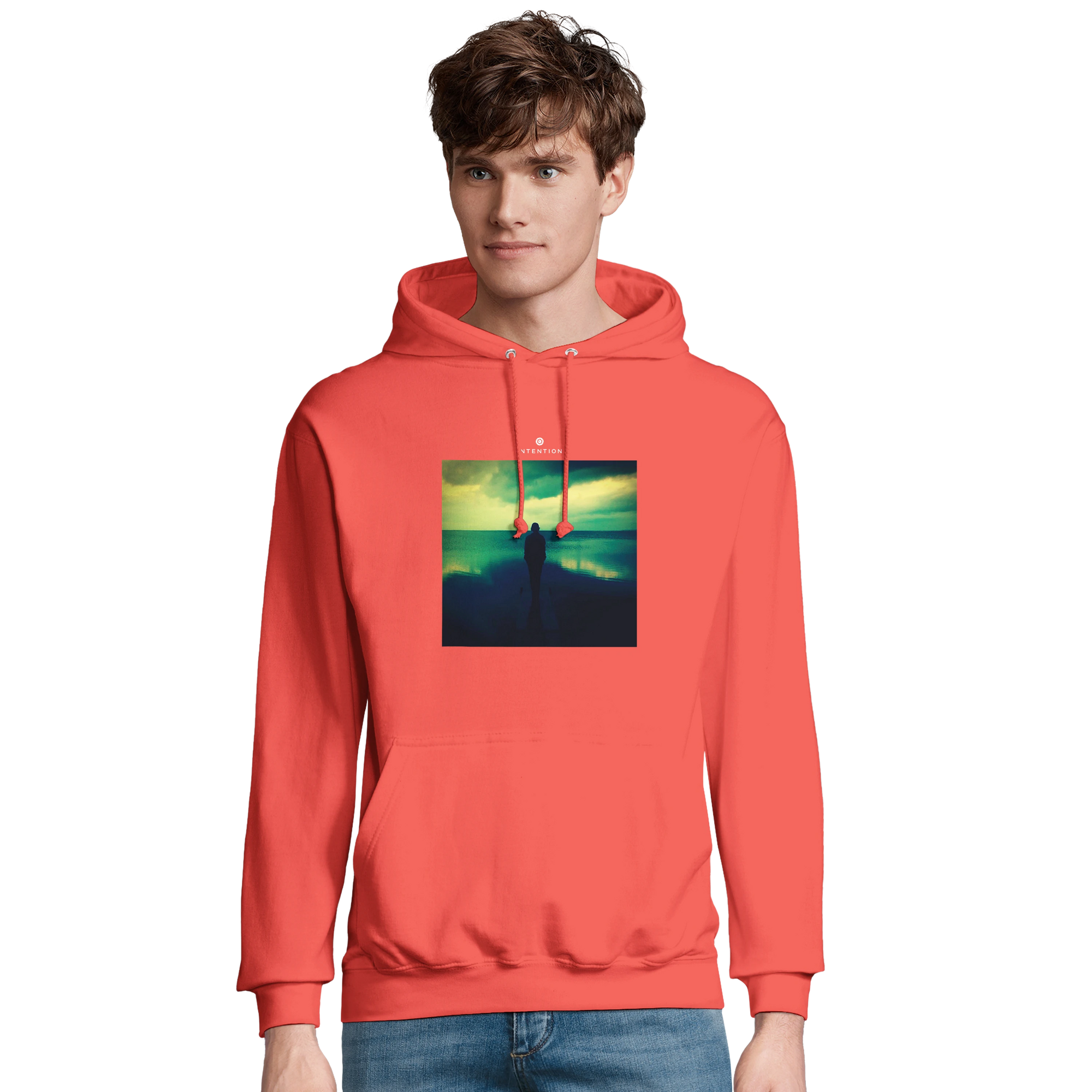 Calm - "Emerald Storms" Hoodie pop orange 3
