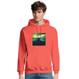 Calm - "Emerald Storms" Hoodie pop orange 4