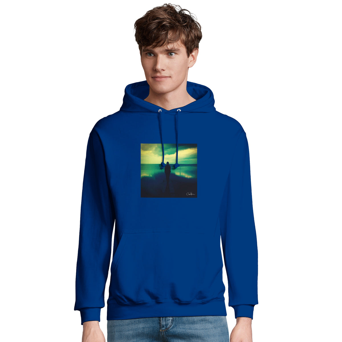 Calm - "Emerald Storms" Hoodie Royal Blue 4