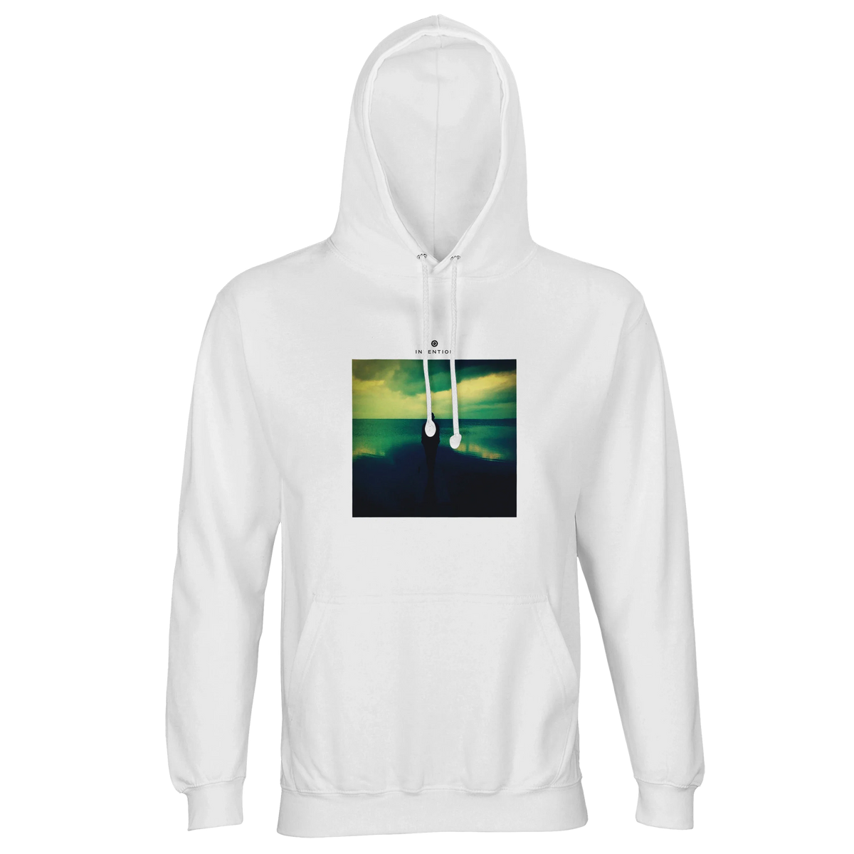 Calm - "Emerald Storms" Hoodie White 1