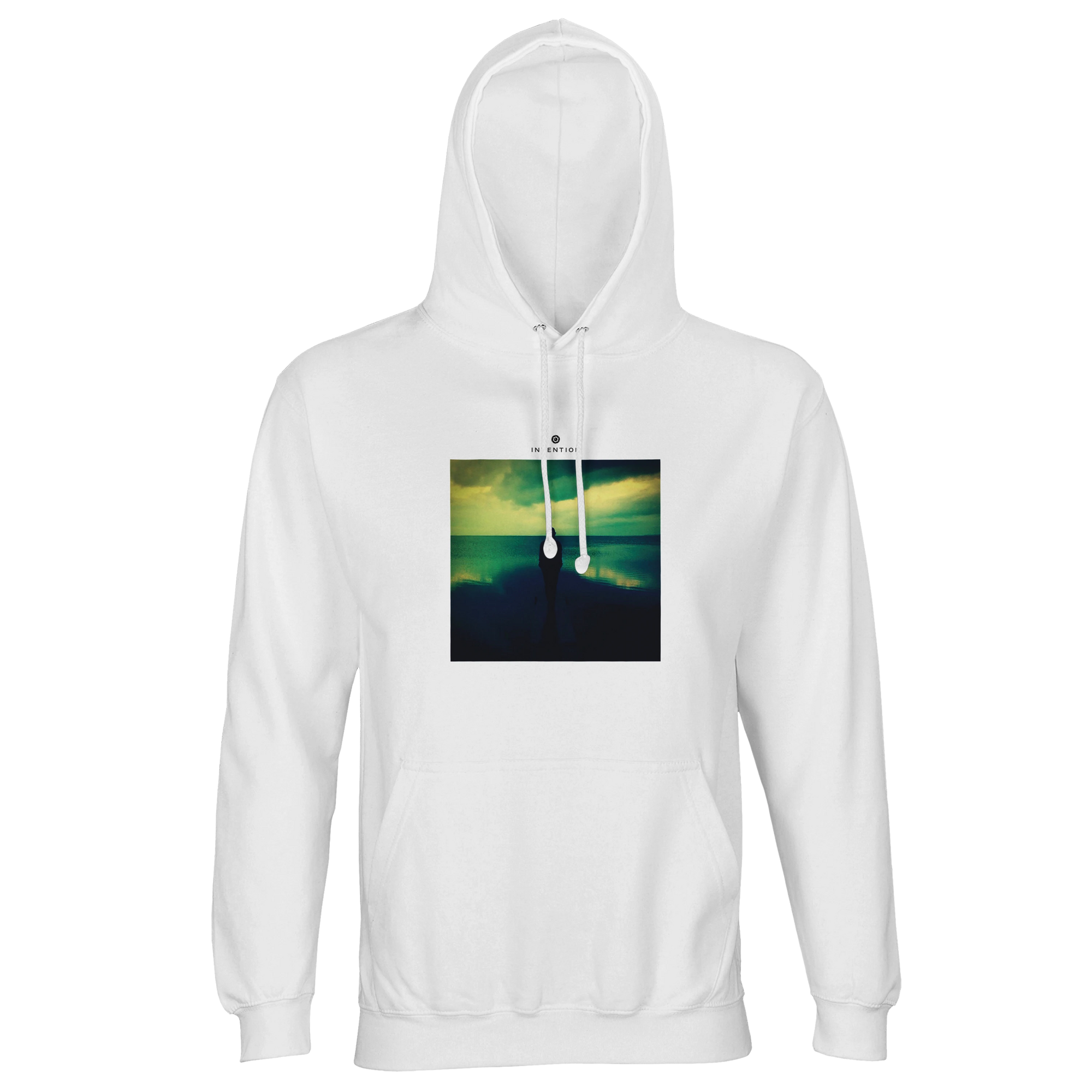 Calm - "Emerald Storms" Hoodie White 1