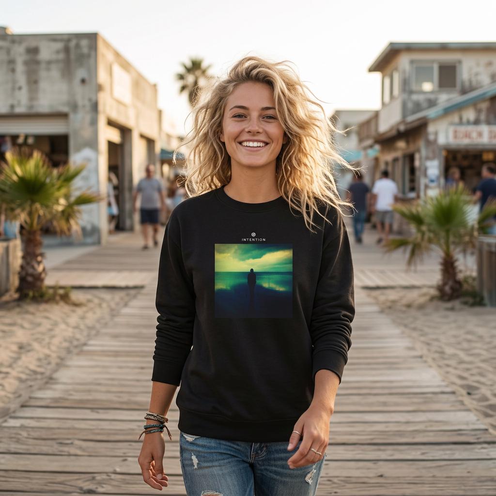 Calm - "Emerald Storms" Sweatshirt Black XS 1