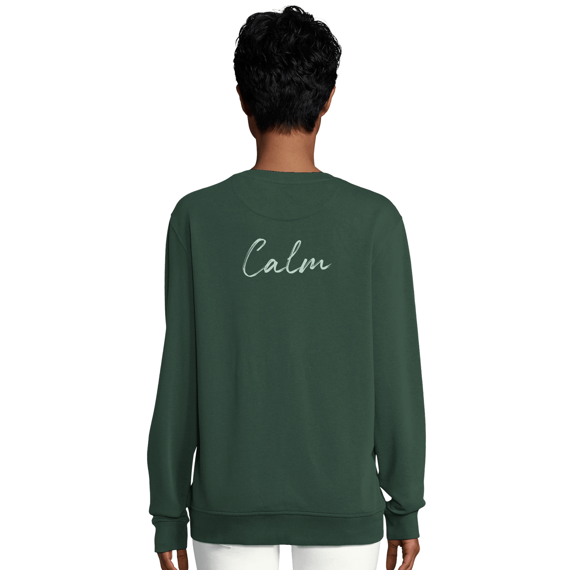 Calm - "Emerald Storms" Sweatshirt Bottle Green XS 9