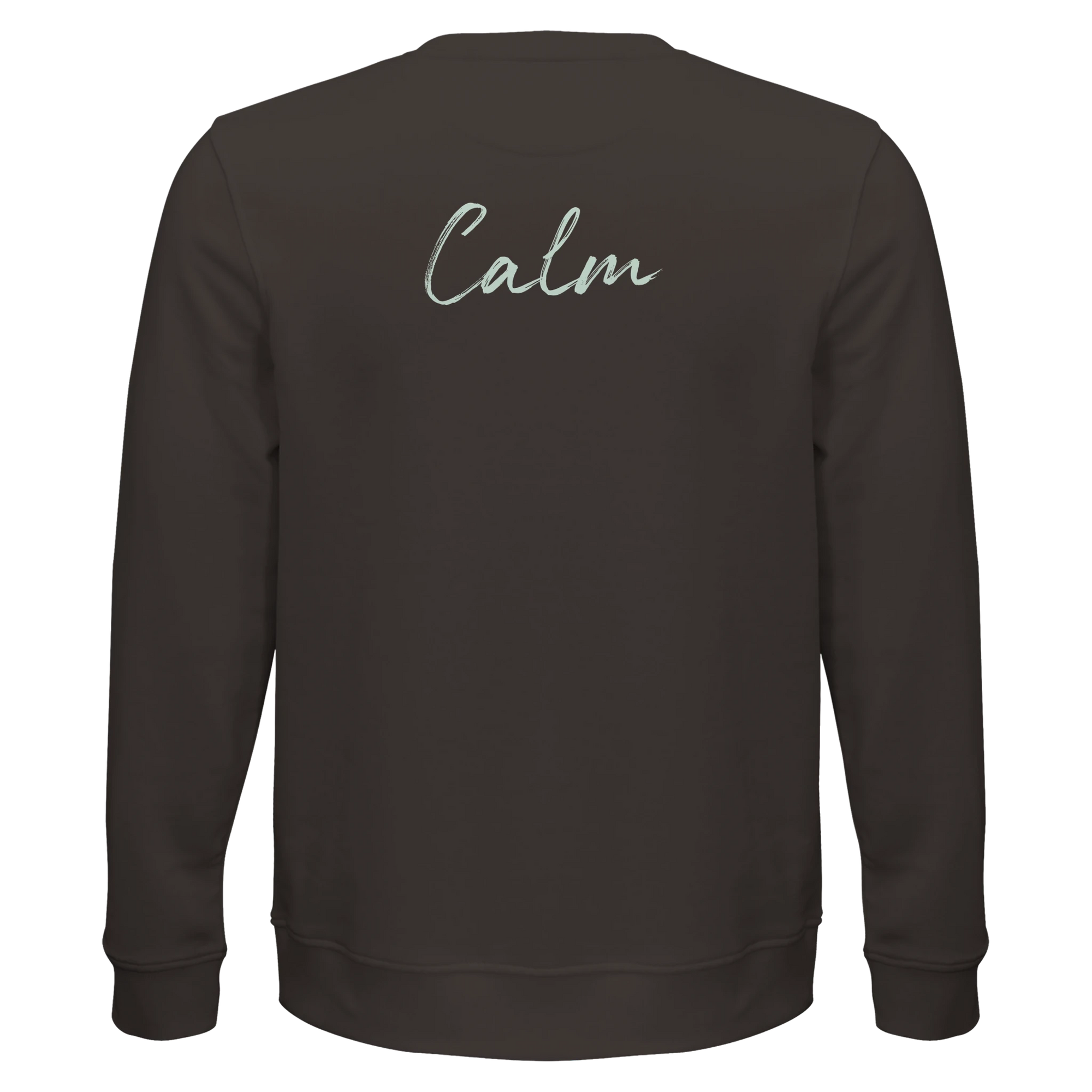 Calm - "Emerald Storms" Sweatshirt deep charcoal grey XS 29