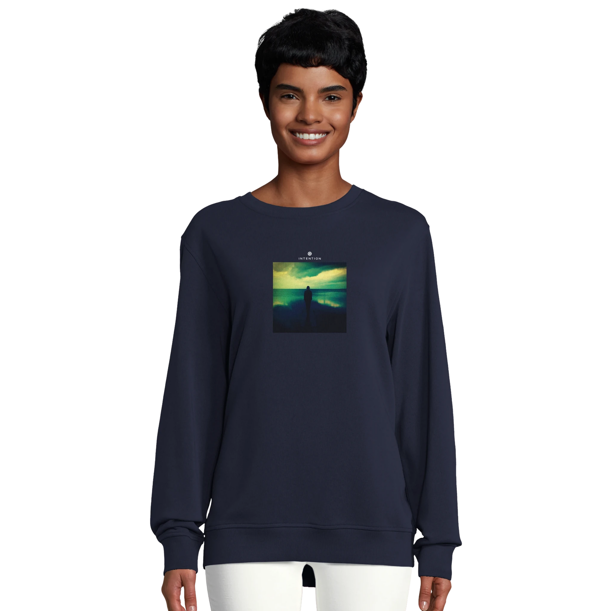 Calm - "Emerald Storms" Sweatshirt French Navy XS 20