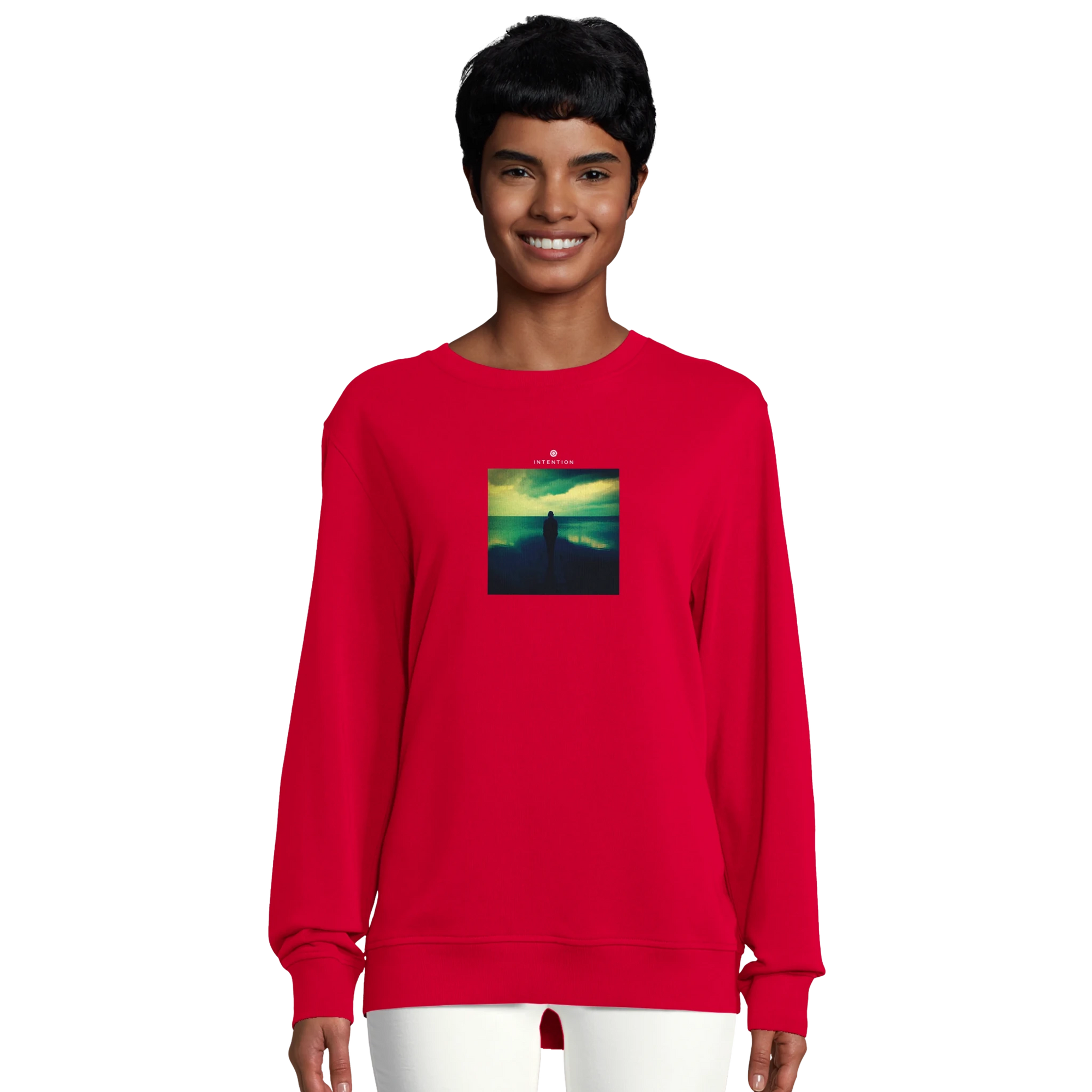 Calm - "Emerald Storms" Sweatshirt Red XS 38